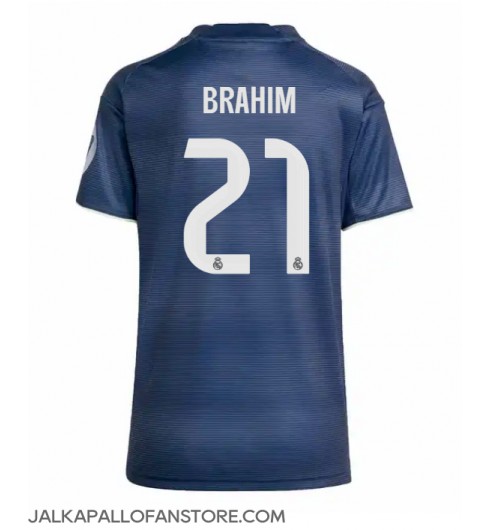 Real Madrid Brahim Diaz #21 Vieraspaita Naisten 2025-26 Lyhythihainen Real Madrid Brahim Diaz #21 Vieraspaita Naisten 2025-26 Lyhythihainen